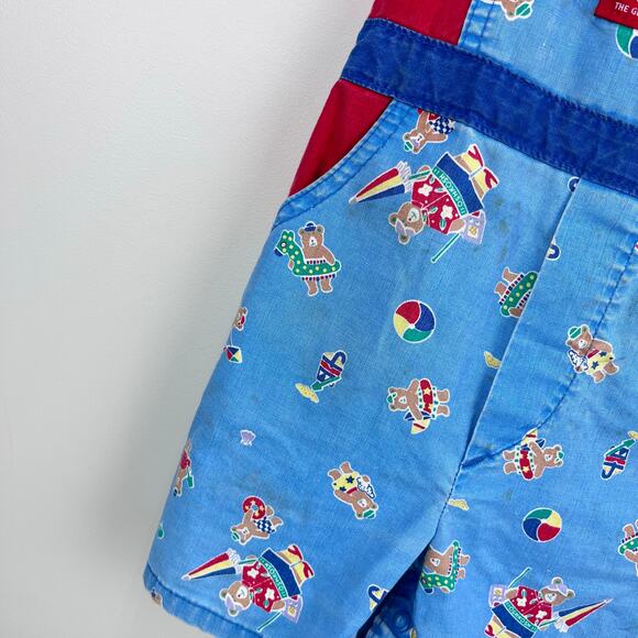 Vintage OshKosh B'gosh Beach Beach Shortalls 4T USA - Picture 4 of 11